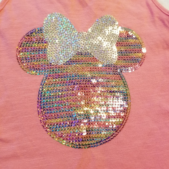 Minnie Mouse Tank- Pink with Sequins- 2T | Disney | Jumping Beans - Picture 2 of 7